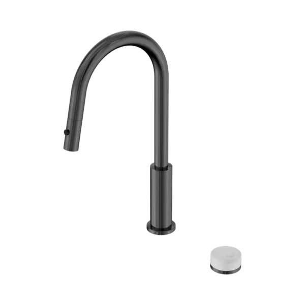 Serenity Progressive Pull Out Kitchen Set with Gun Metal Trim Nero tapware