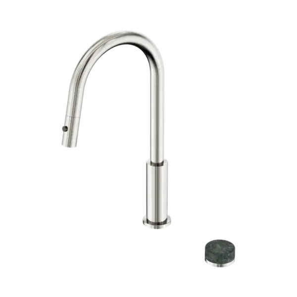 Serenity Progressive Pull Out Kitchen Set with Brushed Nickel Trim Nero tapware
