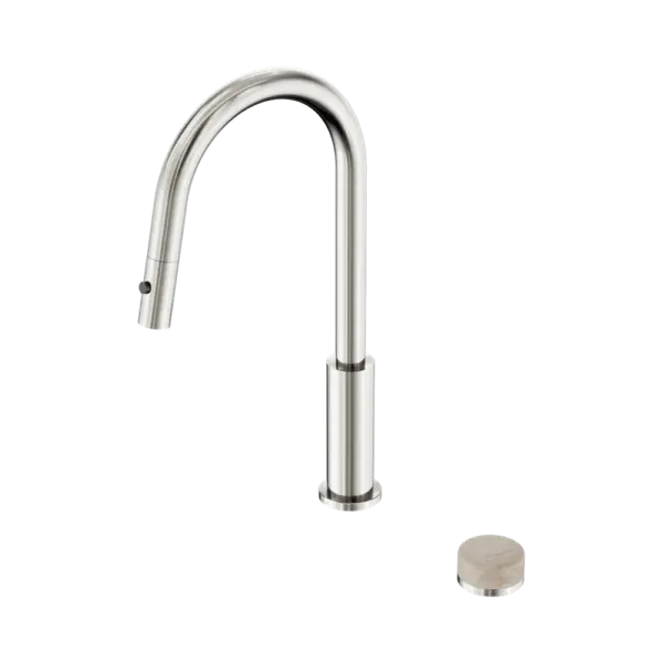 Serenity Progressive Pull Out Kitchen Set with Brushed Nickel Trim Nero tapware