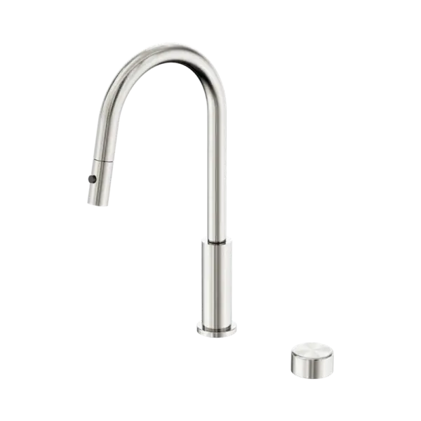 Serenity Progressive Pull Out Kitchen Set with Brushed Nickel Trim Nero tapware