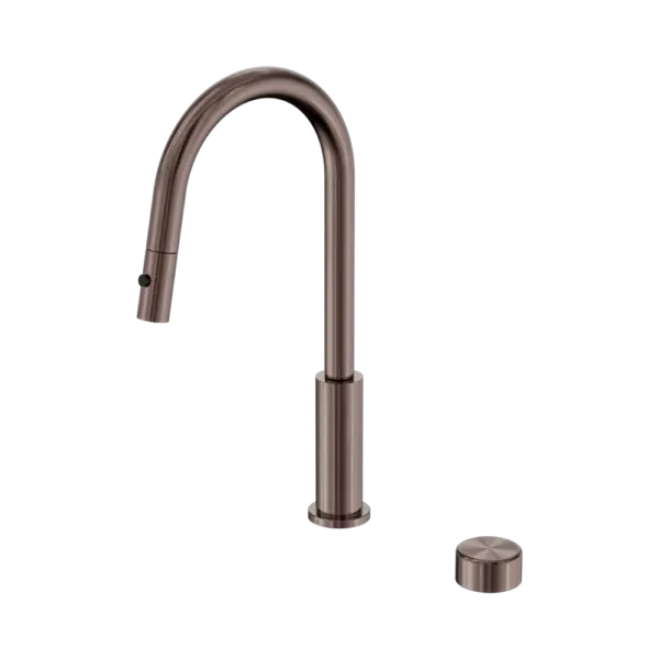 Serenity Progressive Pull Out Kitchen Set with Brushed Bronze Trim Nero tapware