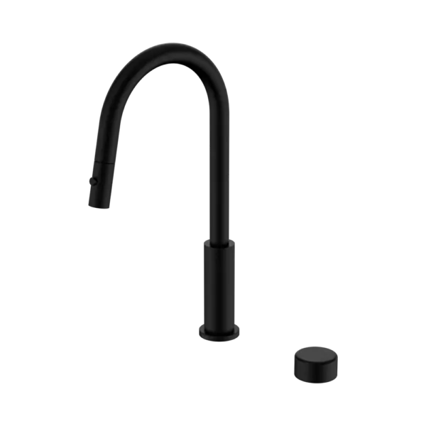 Serenity Progressive Pull Out Kitchen Set with Matte Black Trim Nero tapware
