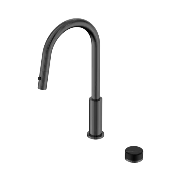Serenity Progressive Pull Out Kitchen Set with Gun Metal Trim Nero tapware