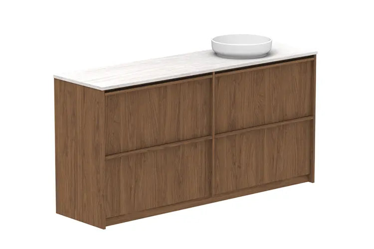 Eli All Drawer Vanity with stone top - wall hung or freestanding ADP