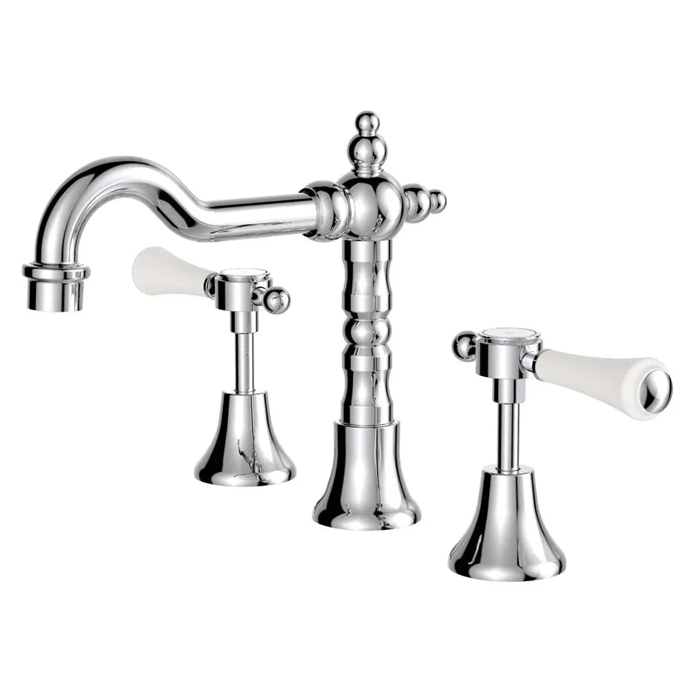 Lillian Lever Basin Set with Metal or Ceramic Handle Fienza