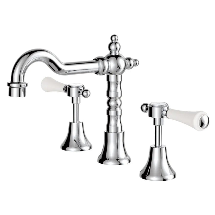 Lillian Lever Basin Set with Metal or Ceramic Handle Fienza