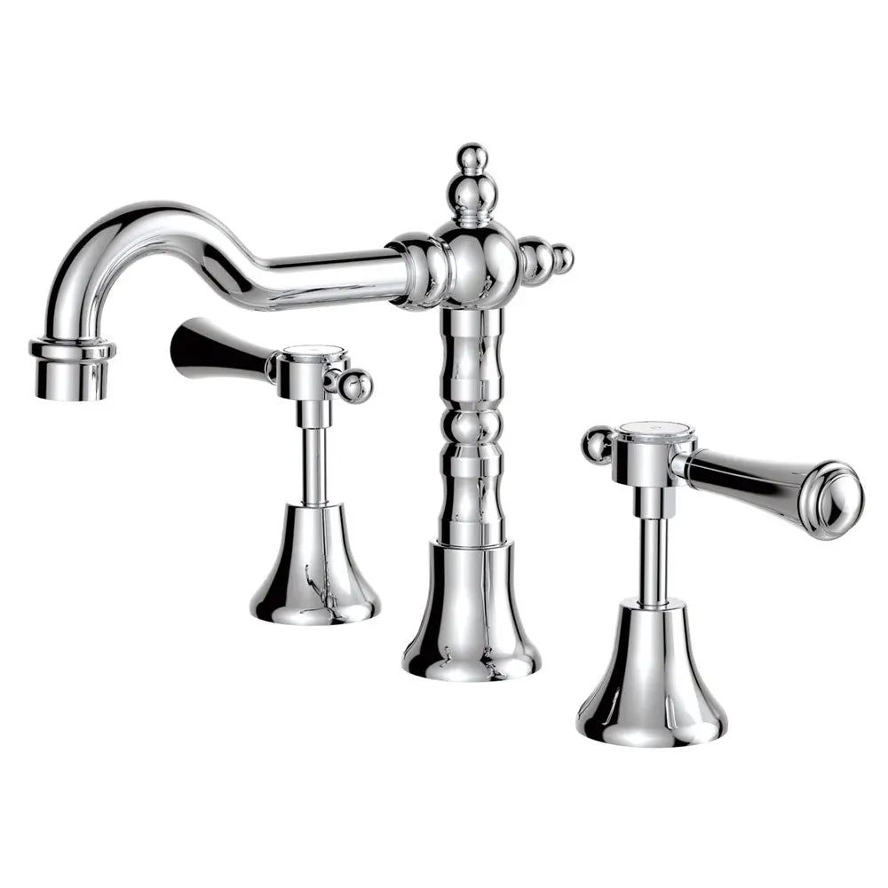 Lillian Lever Basin Set with Metal or Ceramic Handle Fienza