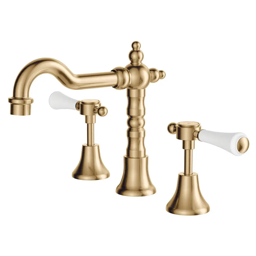 Lillian Lever Basin Set with Metal or Ceramic Handle Fienza