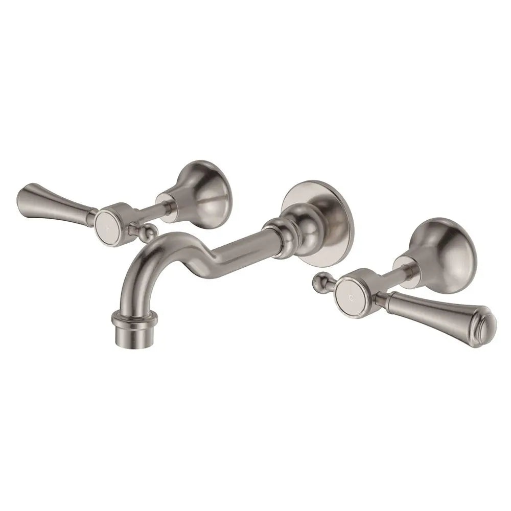 Lillian Lever Basin/Bath Wall Set with Metal or Ceramic Handle Fienza