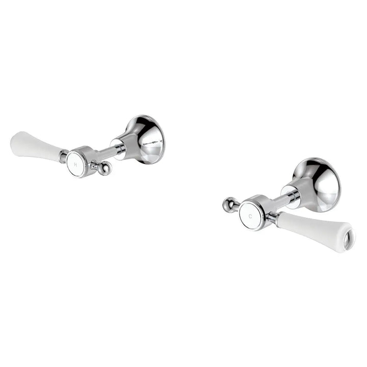 Lillian Lever Wall Top Assemblies with Metal or Ceramic Handle Fienza