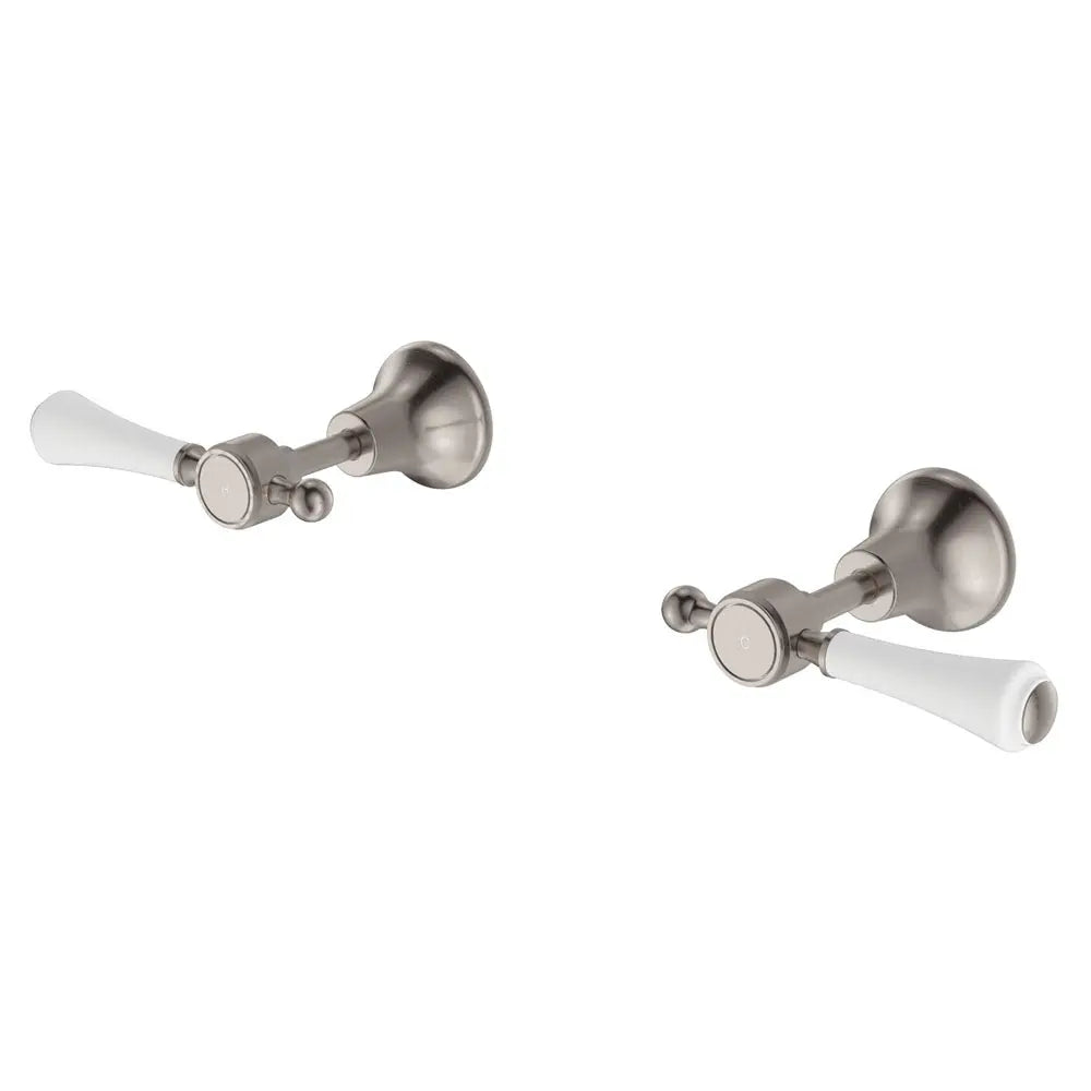 Lillian Lever Wall Top Assemblies with Metal or Ceramic Handle Fienza