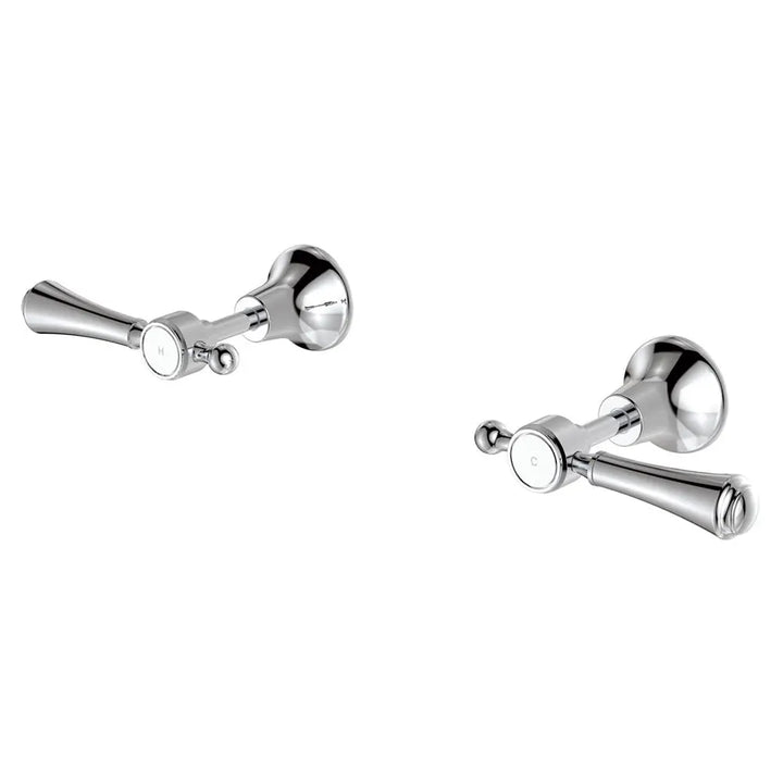 Lillian Lever Wall Top Assemblies with Metal or Ceramic Handle Fienza