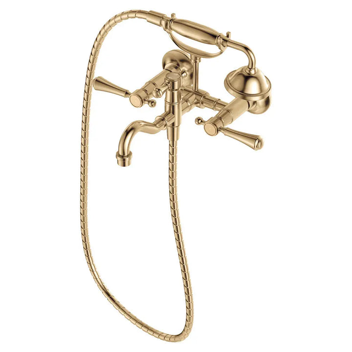 Lillian Lever Exposed Bath Tap Set with Hand Shower Fienza