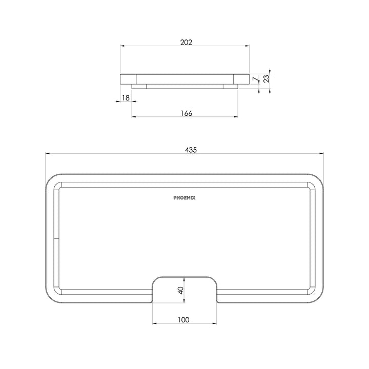 Small Chopping Board 435mm x 202mm Phoenix