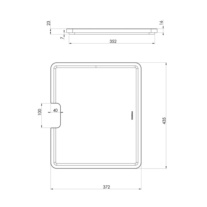 Large Chopping Board 435mm x 372mm Phoenix