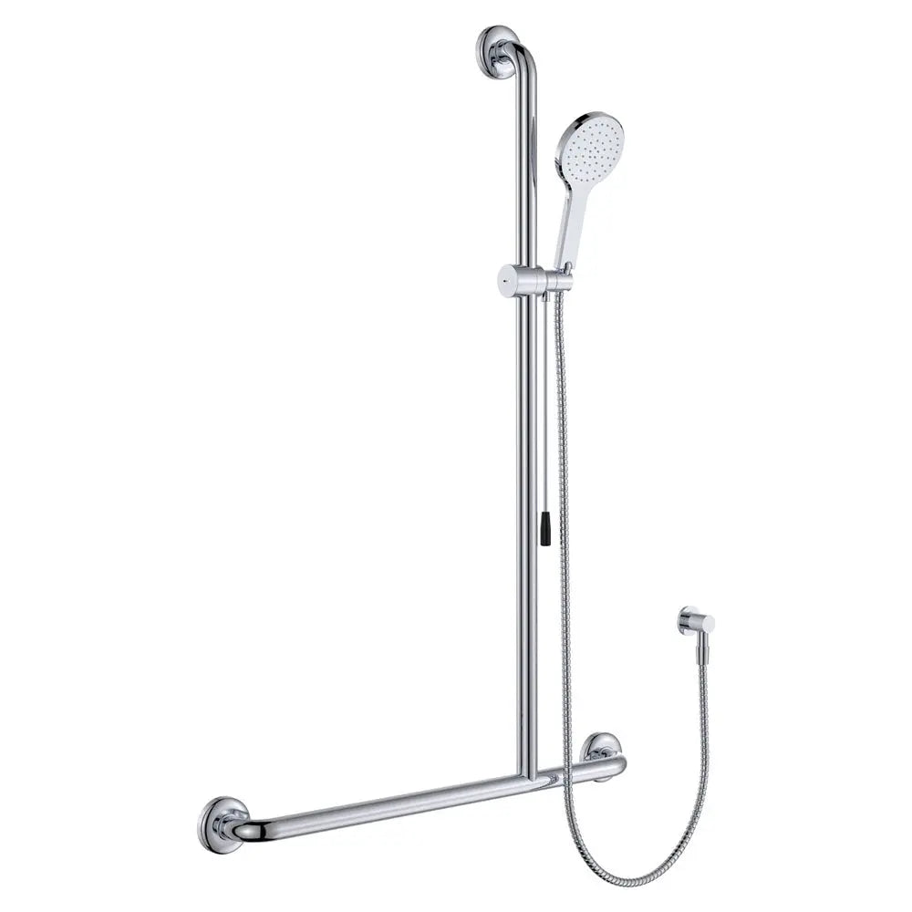 Luciana Care Inverted T Rail Shower with Push/Pull Slider LH or RH Fienza