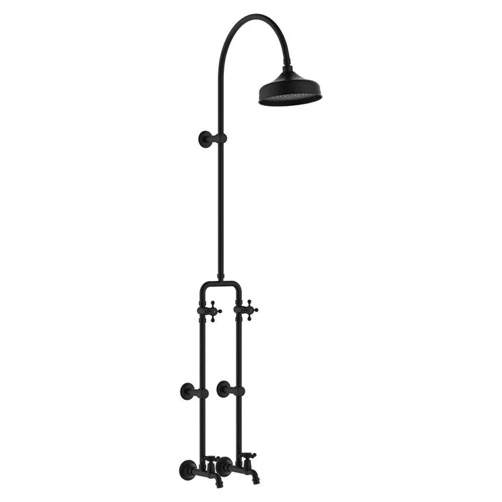 Lillian Lever Exposed Rail Shower &amp; Bath Set Fienza