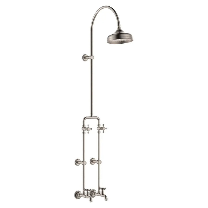 Lillian Lever Exposed Rail Shower &amp; Bath Set Fienza