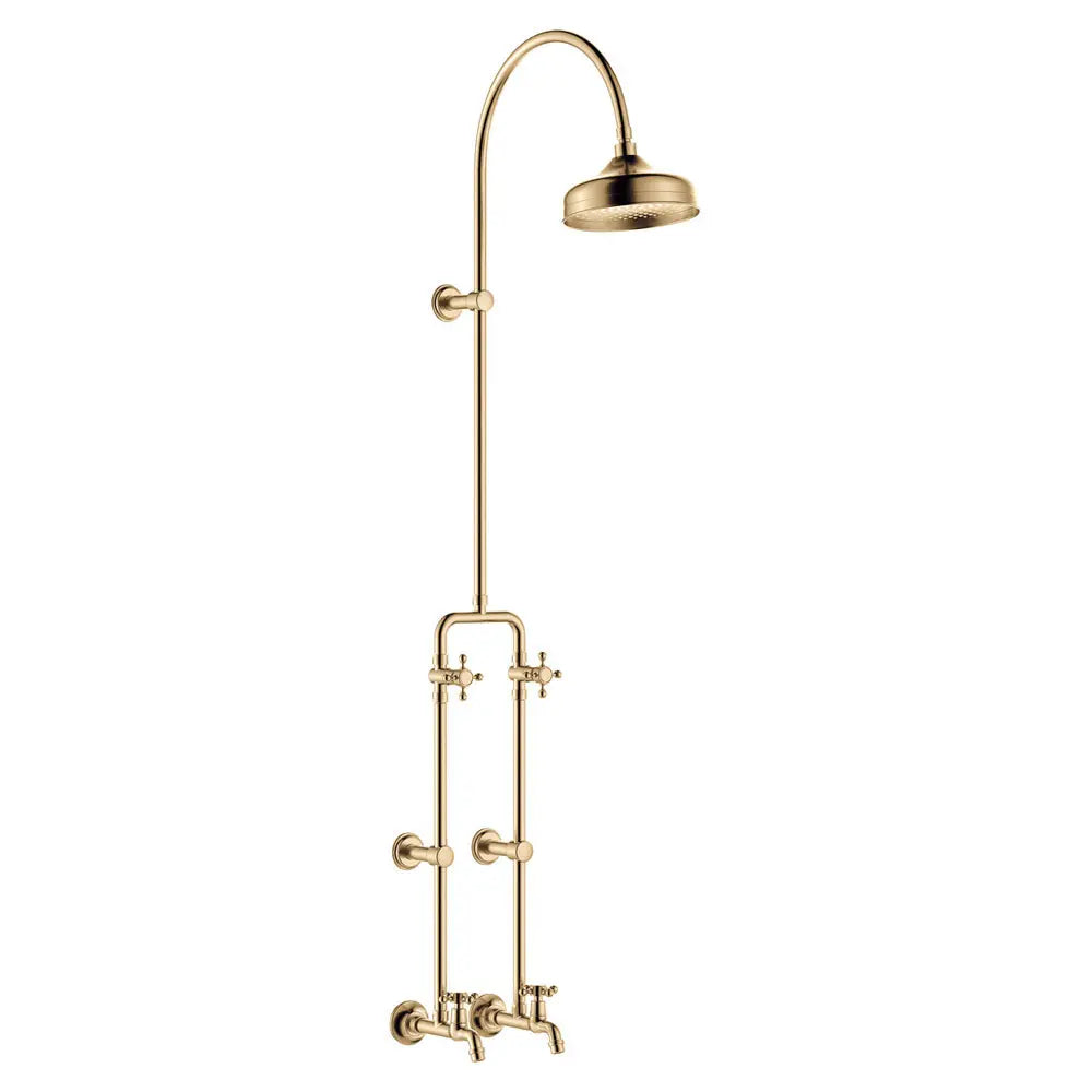 Lillian Lever Exposed Rail Shower &amp; Bath Set Fienza