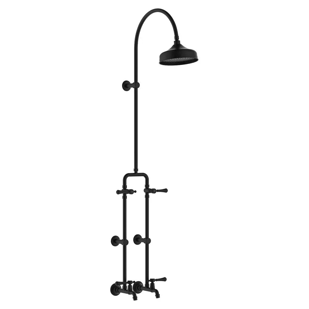 Lillian Lever Exposed Rail Shower &amp; Bath Set Fienza