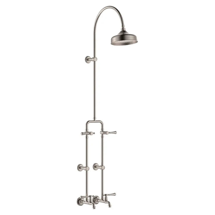 Lillian Lever Exposed Rail Shower &amp; Bath Set Fienza