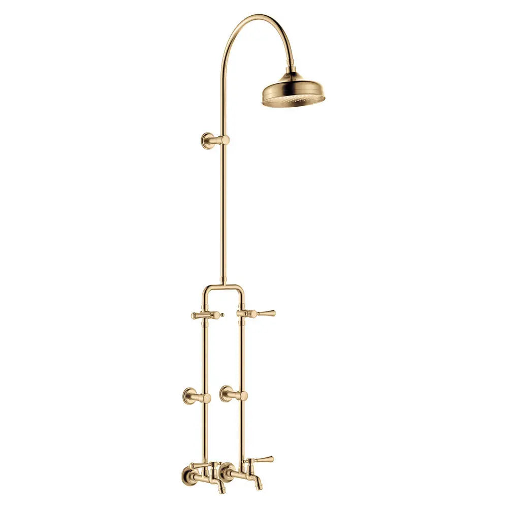 Lillian Lever Exposed Rail Shower &amp; Bath Set Fienza