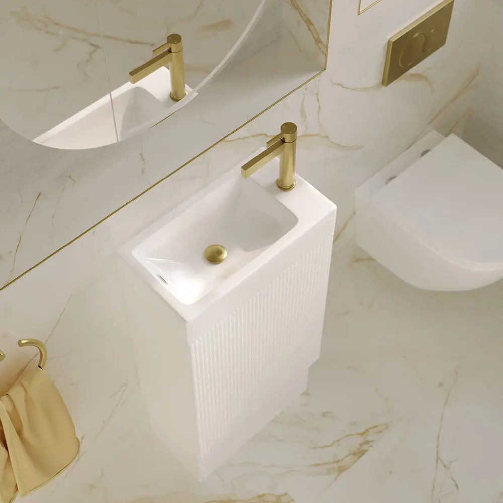 Minka 450mm Mini Vanity - Satin White Fienza