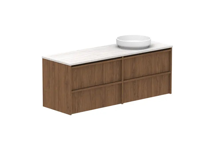 Eli All Drawer Vanity with stone top - wall hung or freestanding ADP