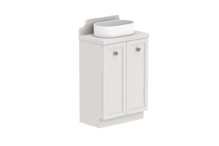 Mabel Ensuite (390mm depth) Door &amp; Drawer Vanity with stone top - wall hung or freestanding ADP