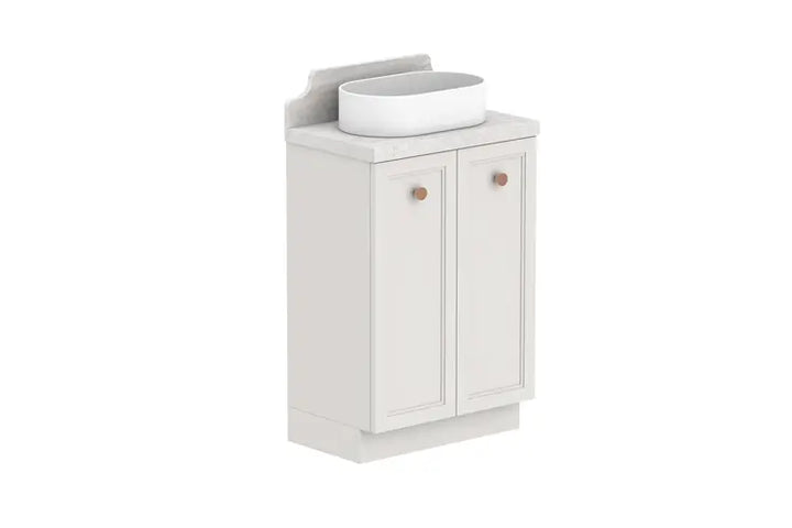 Mabel Ensuite (390mm depth) Door &amp; Drawer Vanity with stone top - wall hung or freestanding ADP