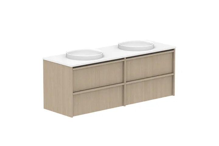 Eli All Drawer Vanity with stone top - wall hung or freestanding ADP