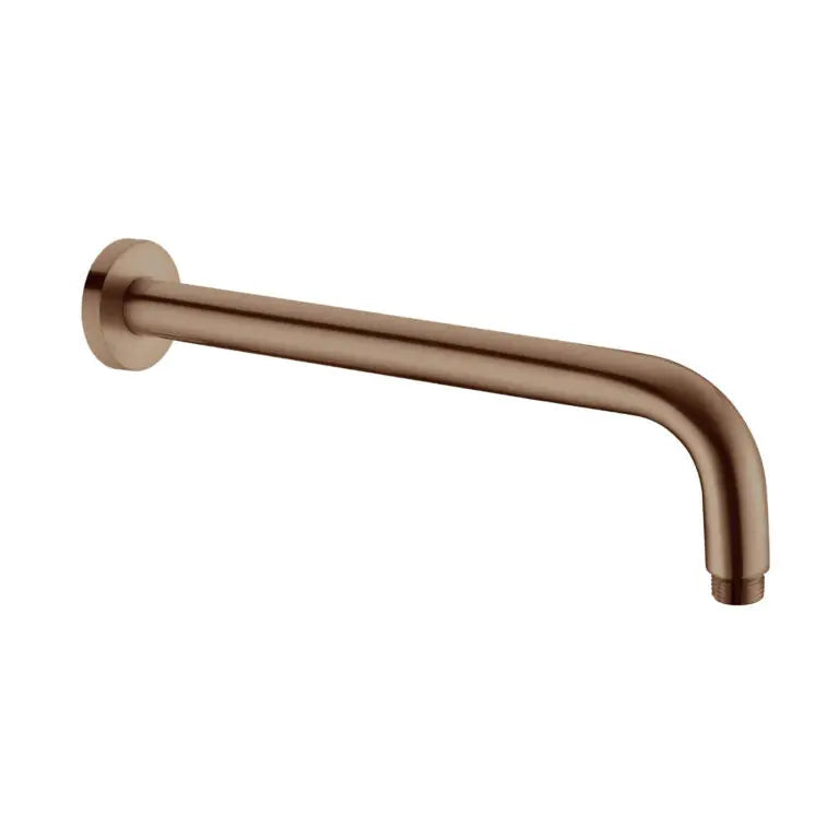 Last one - Nero ROUND SHOWER ARM 330MM LENGTH BRUSHED BRONZE Nero tapware