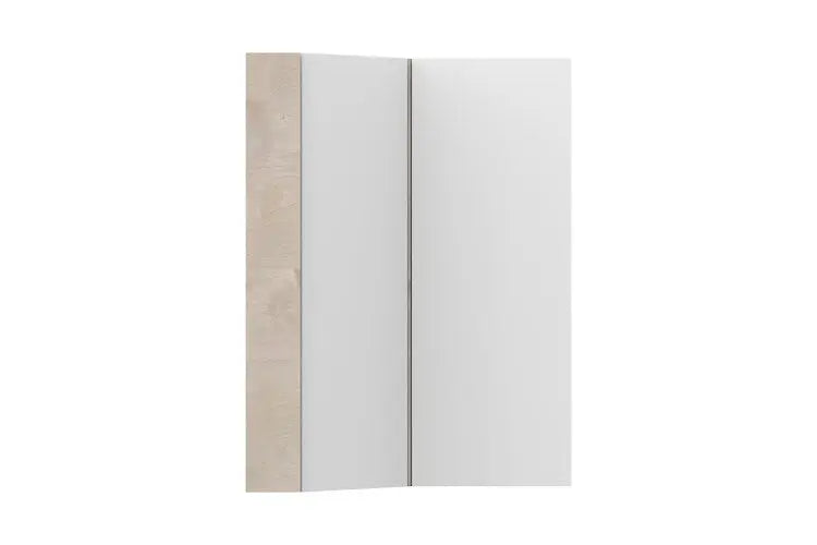 Glacier Offset Corner Mirrored Shaving Cabinet - Various finishes ADP