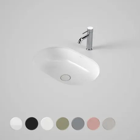 Liano II 580mm Pill Under/Over Counter Basin - various finishes Caroma