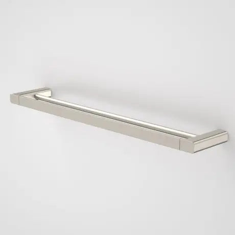 Only one left - LUNA Double TOWEL RAIL  630MM Brushed nickel Caroma