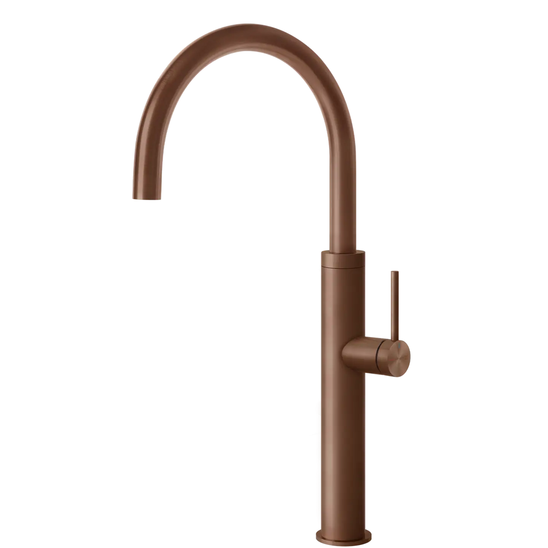 Gessi 316 Smooth Goose Neck Swivel Mixer (On Display) Gessi