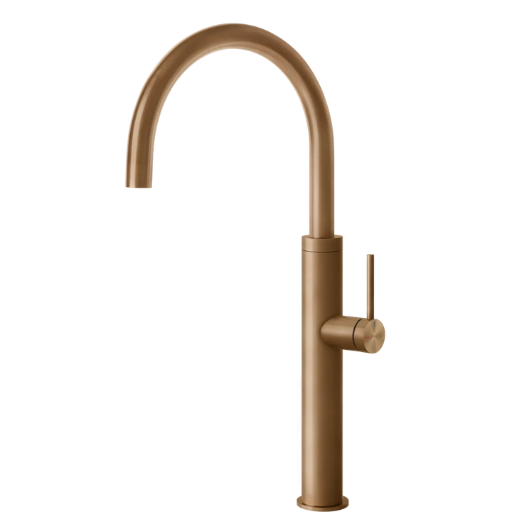 Gessi 316 Smooth Goose Neck Swivel Mixer (On Display) Gessi