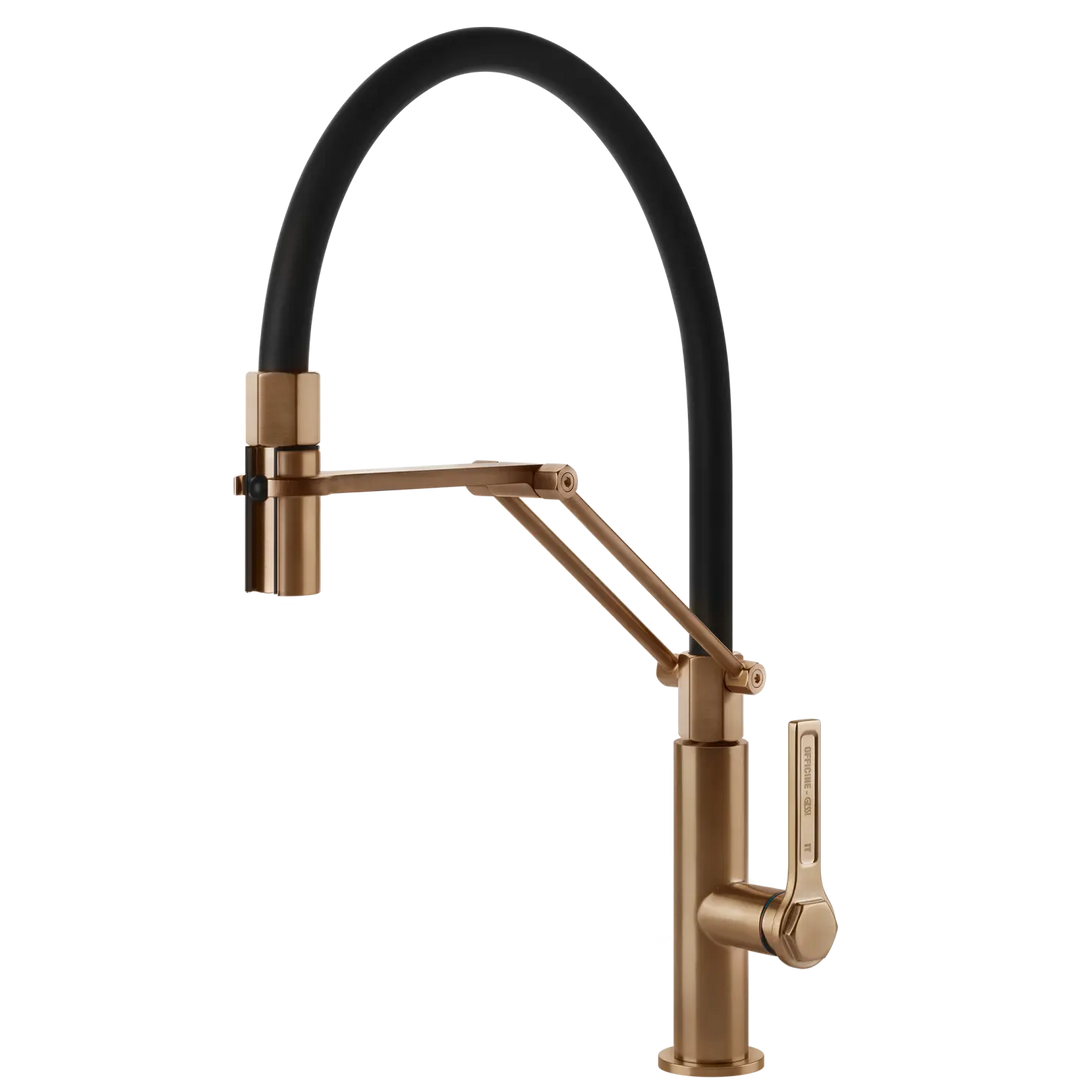 Gessi Officine Goose Neck Semi-Professional Spray Mixer (On display) Gessi