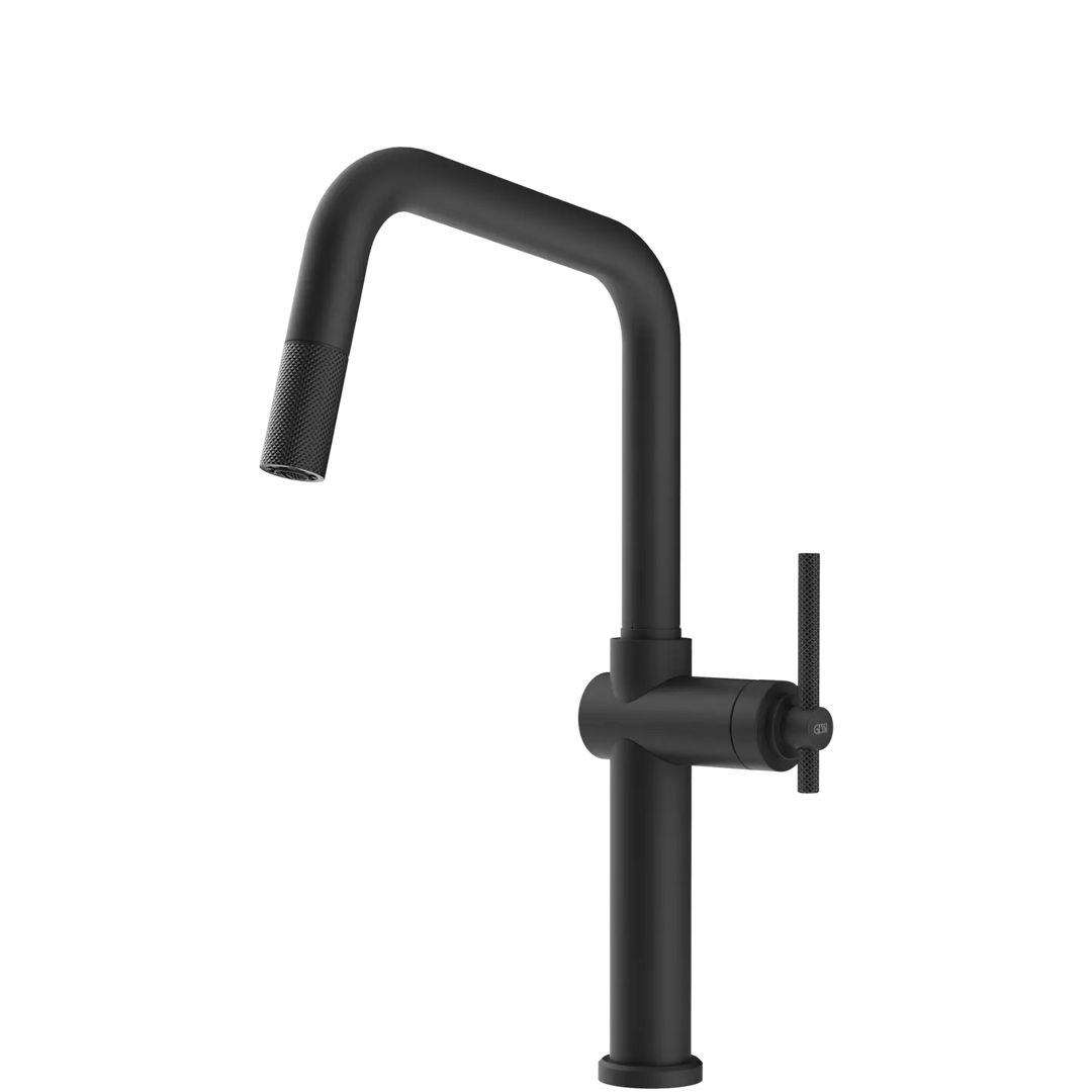 Gessi Habito Square Goose Neck Pull Out Mixer (On display) Gessi