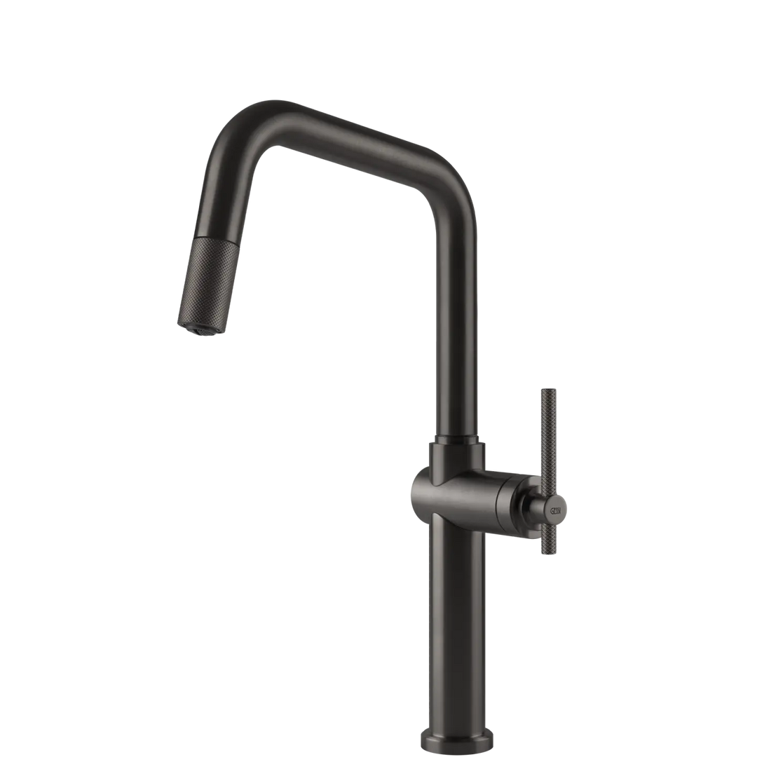 Gessi Habito Square Goose Neck Pull Out Mixer (On display) Gessi
