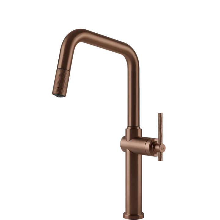 Gessi Habito Square Goose Neck Pull Out Mixer (On display) Gessi