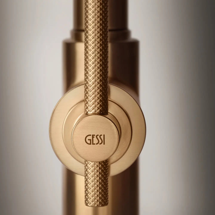 Gessi Habito Square Goose Neck Pull Out Mixer (On display) Gessi