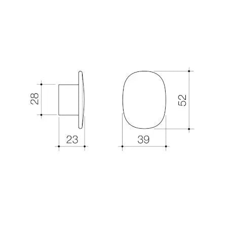 Contura II Robe Hook Small Caroma