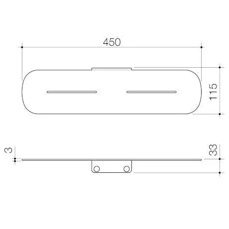Contura II Bathroom Shelf Caroma