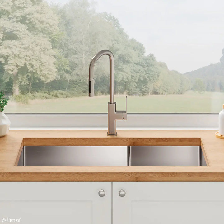 Hana 40L/27L Double Kitchen Sink Fienza