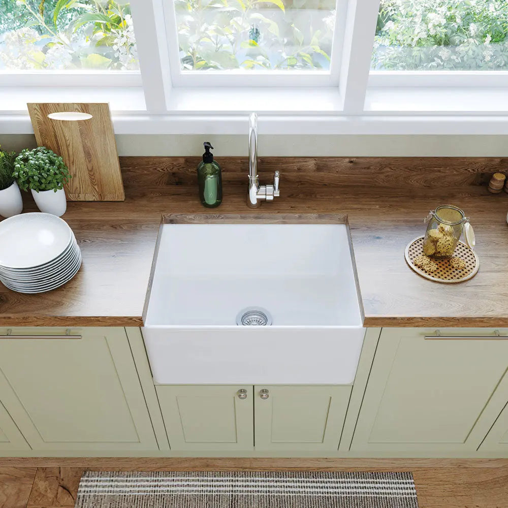 Olivia Single Butler Sink, Small Fienza