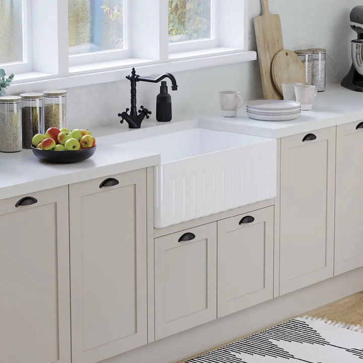 Olivia Single Butler Sink, Medium Fienza