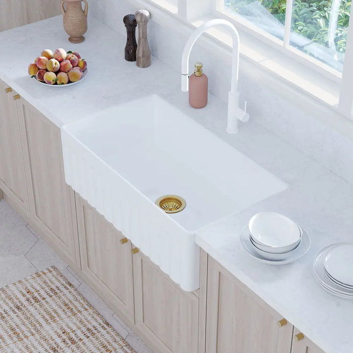 Olivia Single Butler Sink, Large Fienza