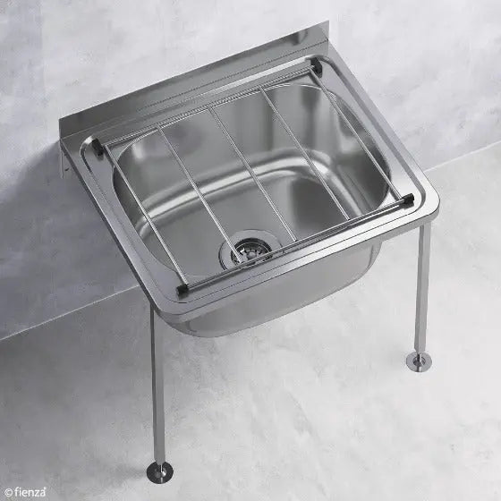 Cleaners Sink with Floor Legs Kit Fienza