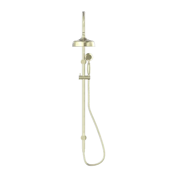 York Twin Shower with Metal or Porcelain Hand Shower Nero tapware